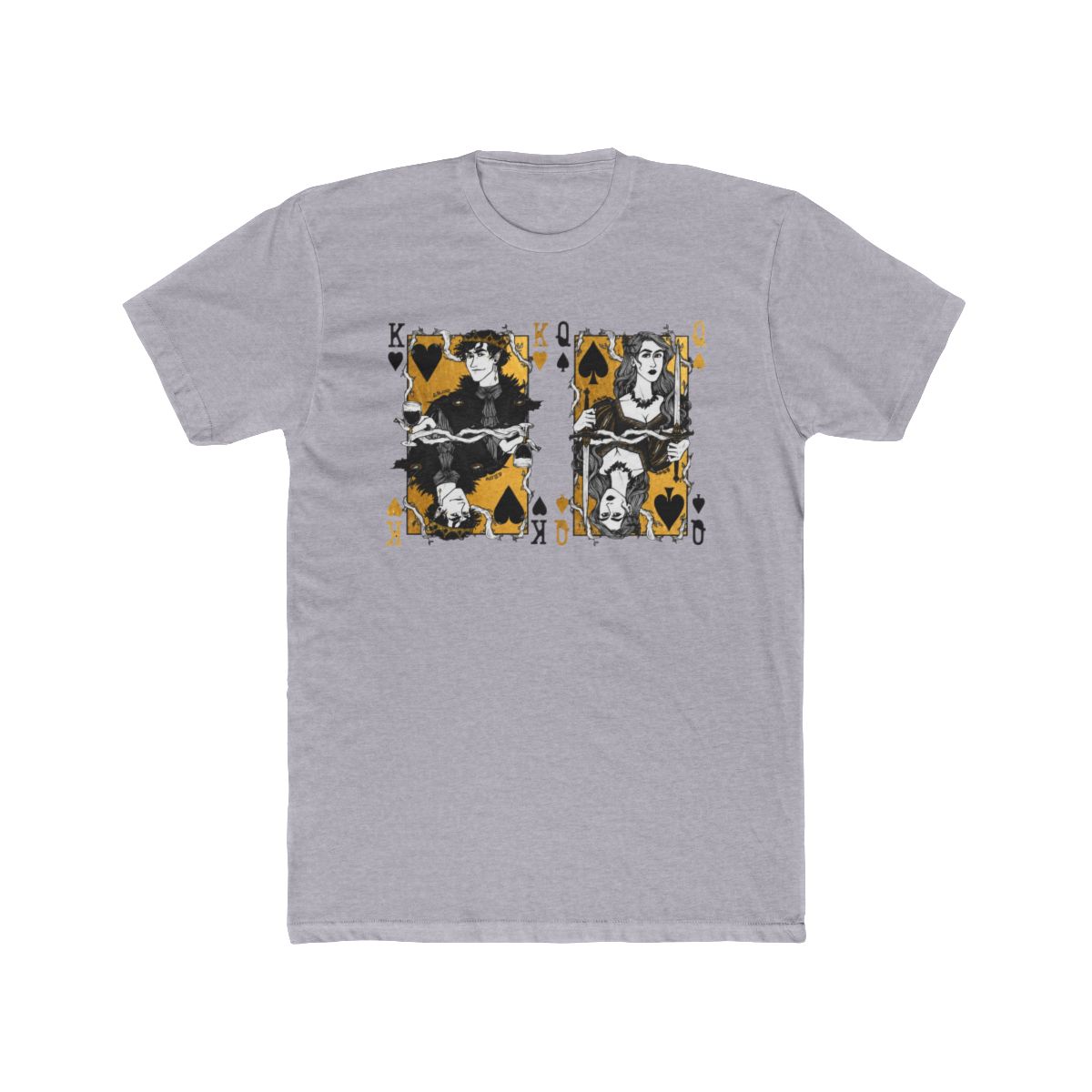 Cardan and Jude, king and queen T Shirt | The Cruel Prince / Holly Black - alternate angle 5, merchandise